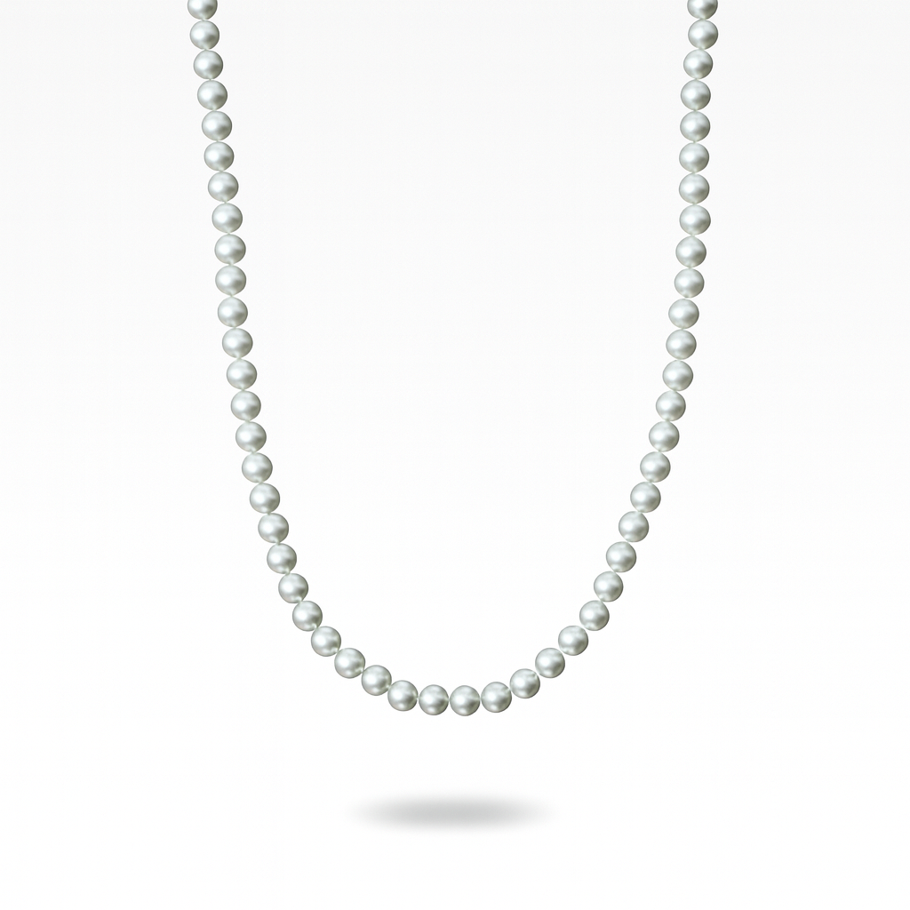 Santorini Pearl Necklace 4mm