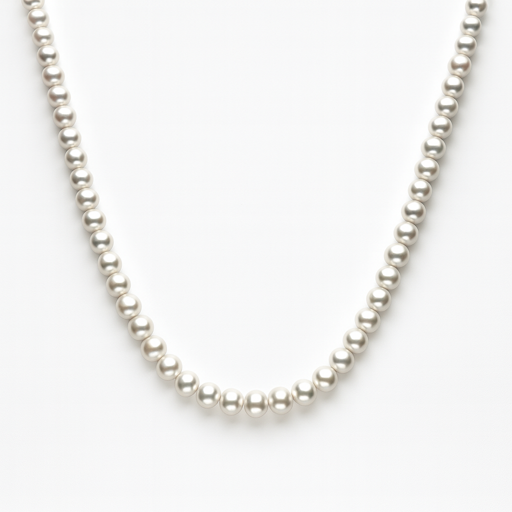 Santorini Pearl Necklace 6mm