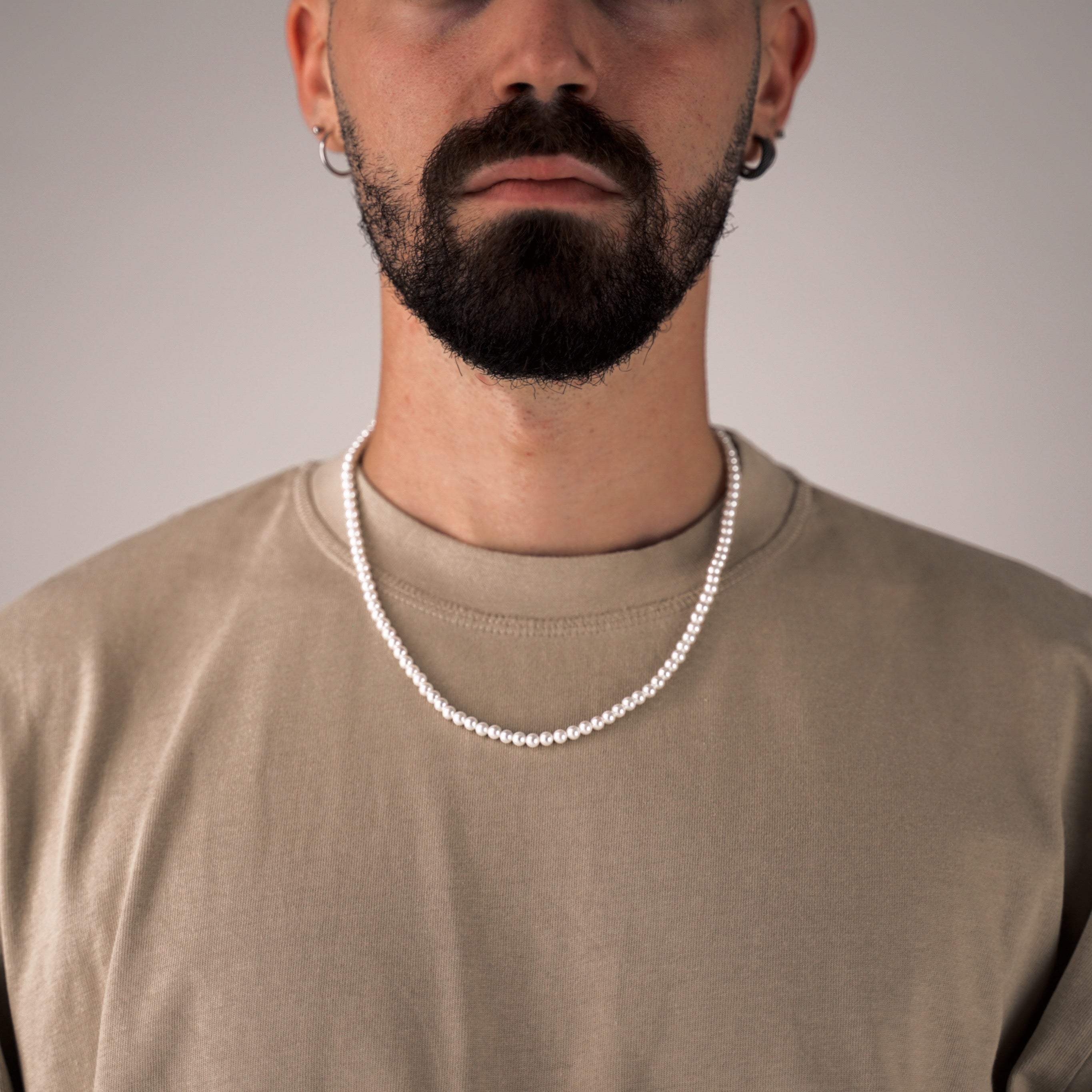 Santorini Pearl Necklace 4mm